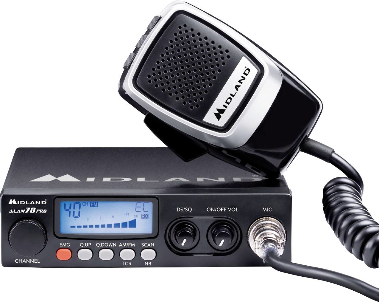 Midland Alan 78 PRO 12/24 volt - CB radio - 40 AM/FM