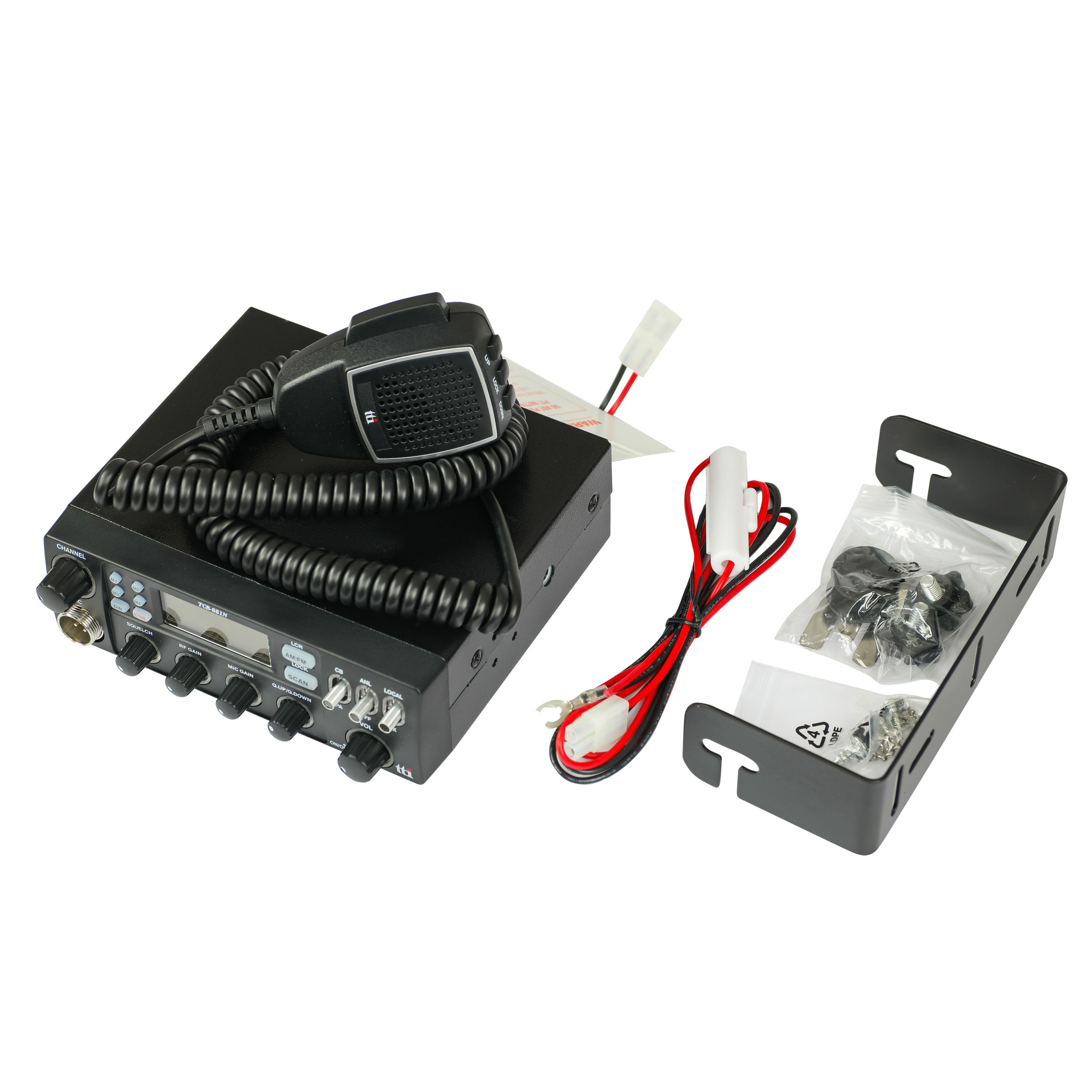 TTI TCB 881N Multi channel AM/FM - CB radio - 12/24 Volt 27MC bakje