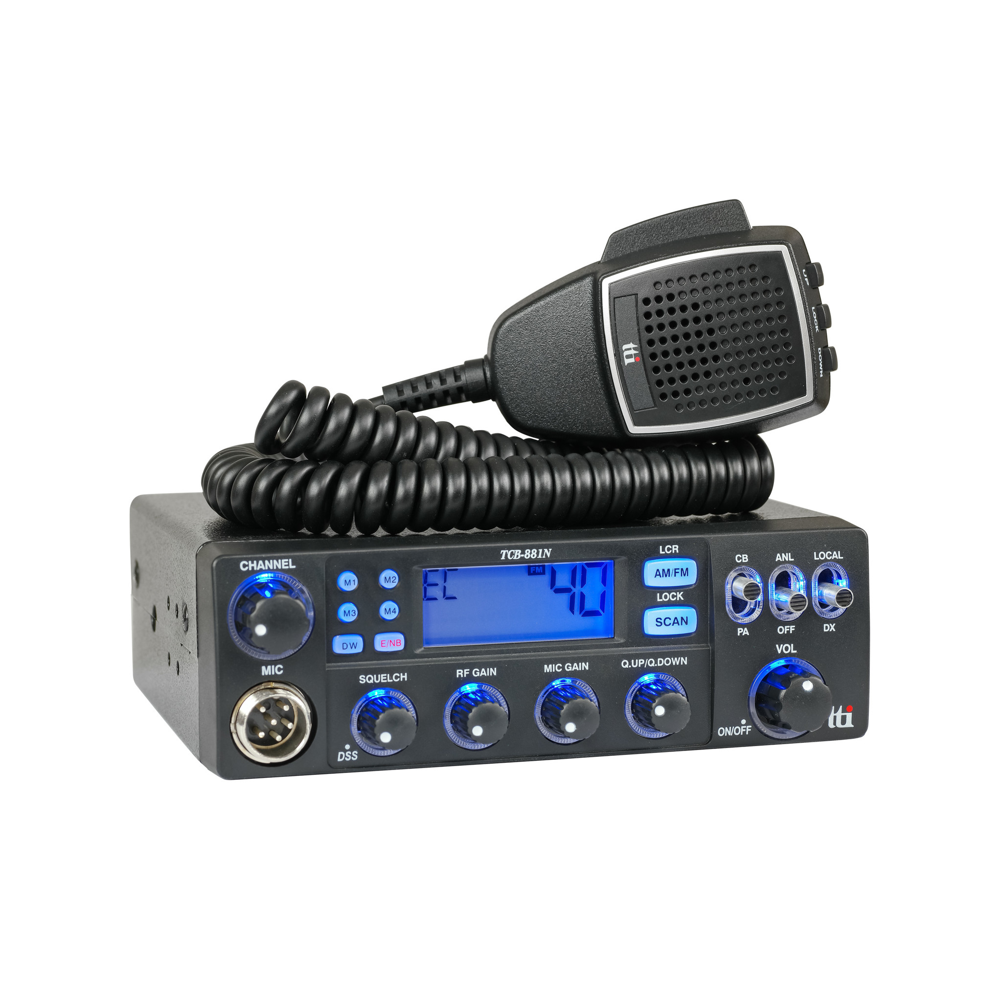 TTI TCB 881N Multi channel AM/FM - CB radio - 12/24 Volt 27MC bakje