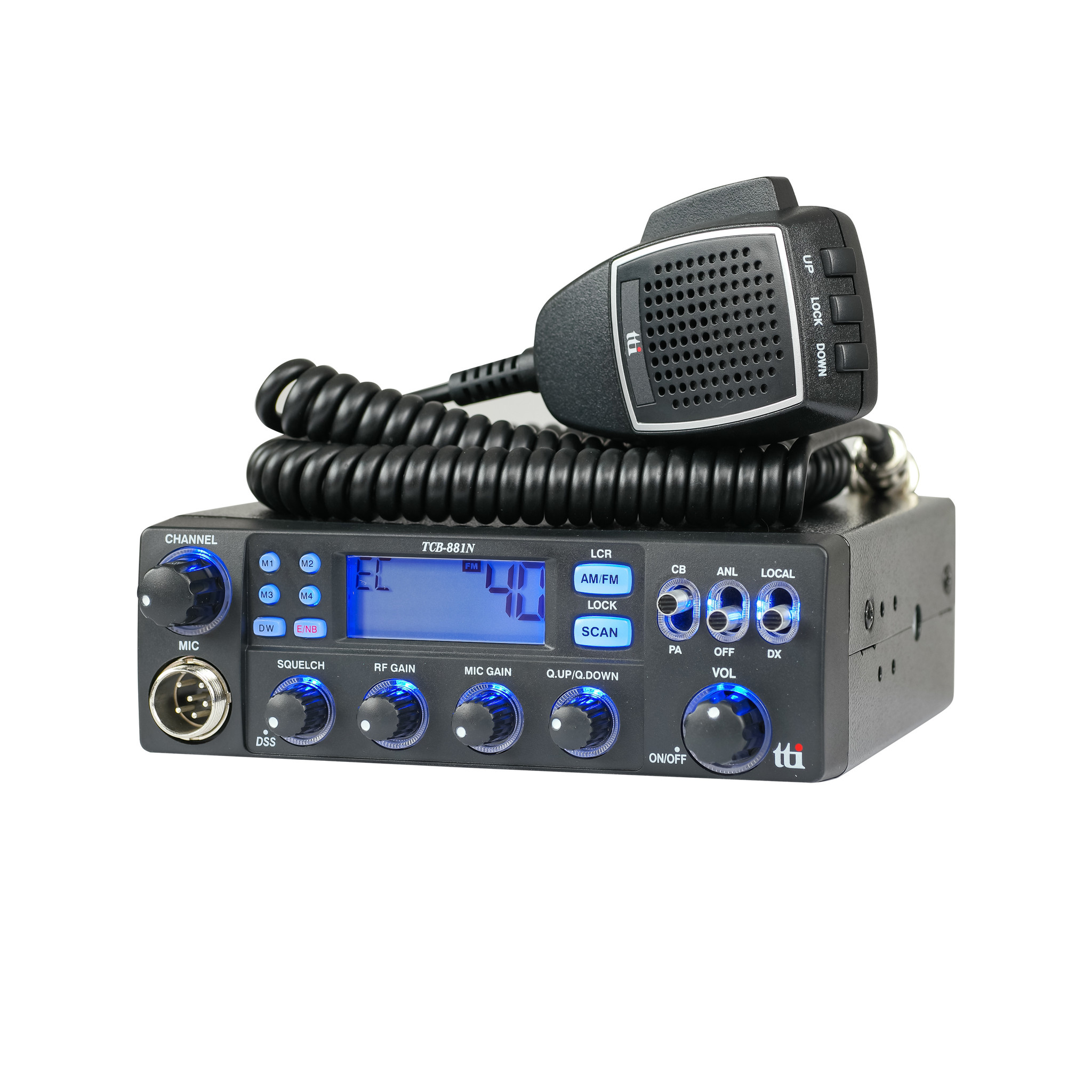TTI TCB 881N Multi channel AM/FM - CB radio - 12/24 Volt 27MC bakje