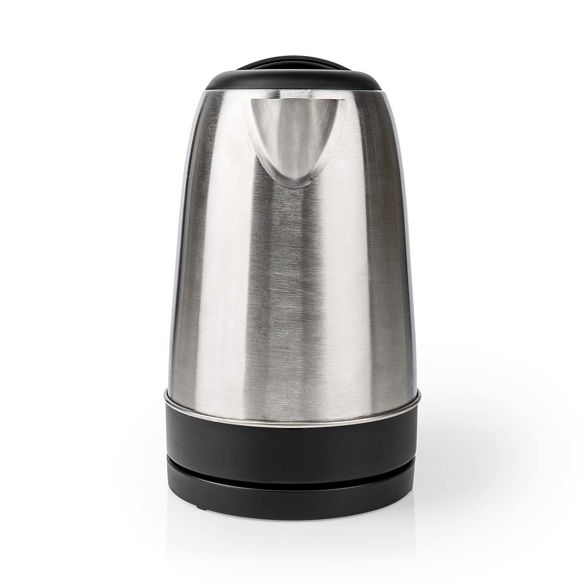 Nedis KAWK340EAL Waterkoker | 1,7 l | Roestvrij Staal | Aluminium / Zwart | 360 graden draaibaar