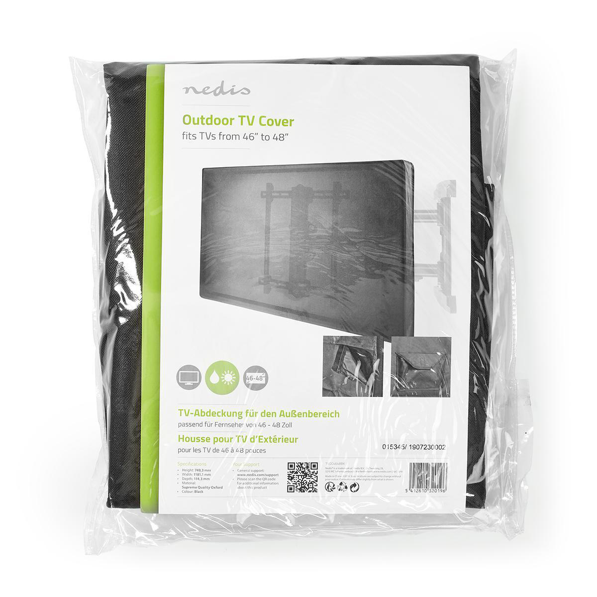 Nedis TV-Beschermhoes voor buiten waterafstotend voor schermen van 46 tot 48 inch