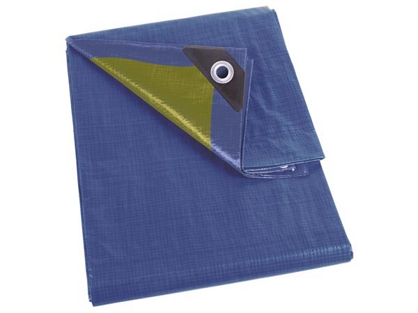 Perel dekzeil - blauw/groen - standaard - 3 x 4 meter