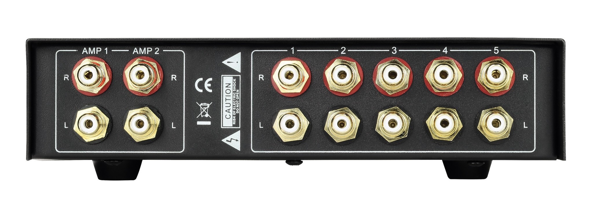 Dynavox AUX-S PRO ingang uitbreider 5 extra ingangen - zilver