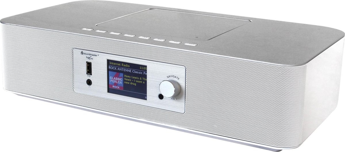 Soundmaster ICD2020WE Internetradio DAB+, FM , CD en netwerkspeler, wit