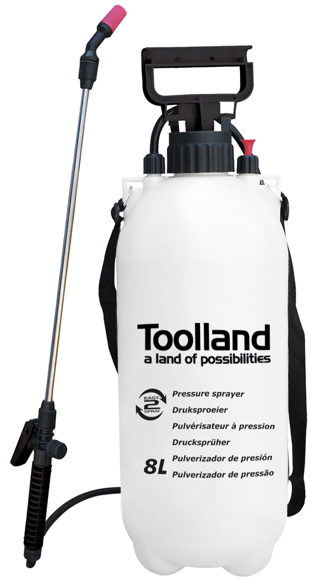 Prijs Spelling Offer Toolland drukspuit druksproeier voor onkruid 8 liter inhoud met draagriem -  Maxtotaal