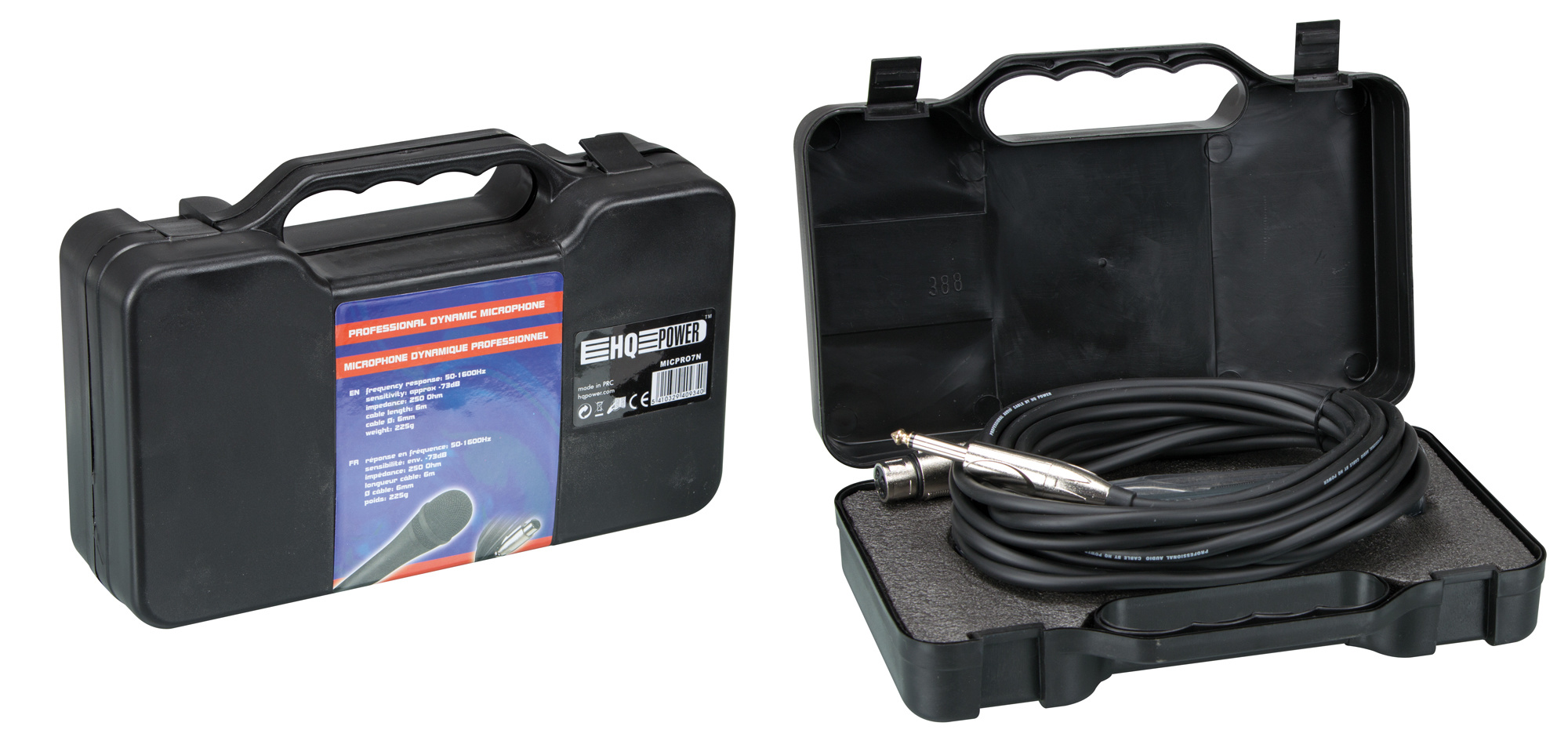 Velleman MICPRO9 dynamische microfoon in koffer