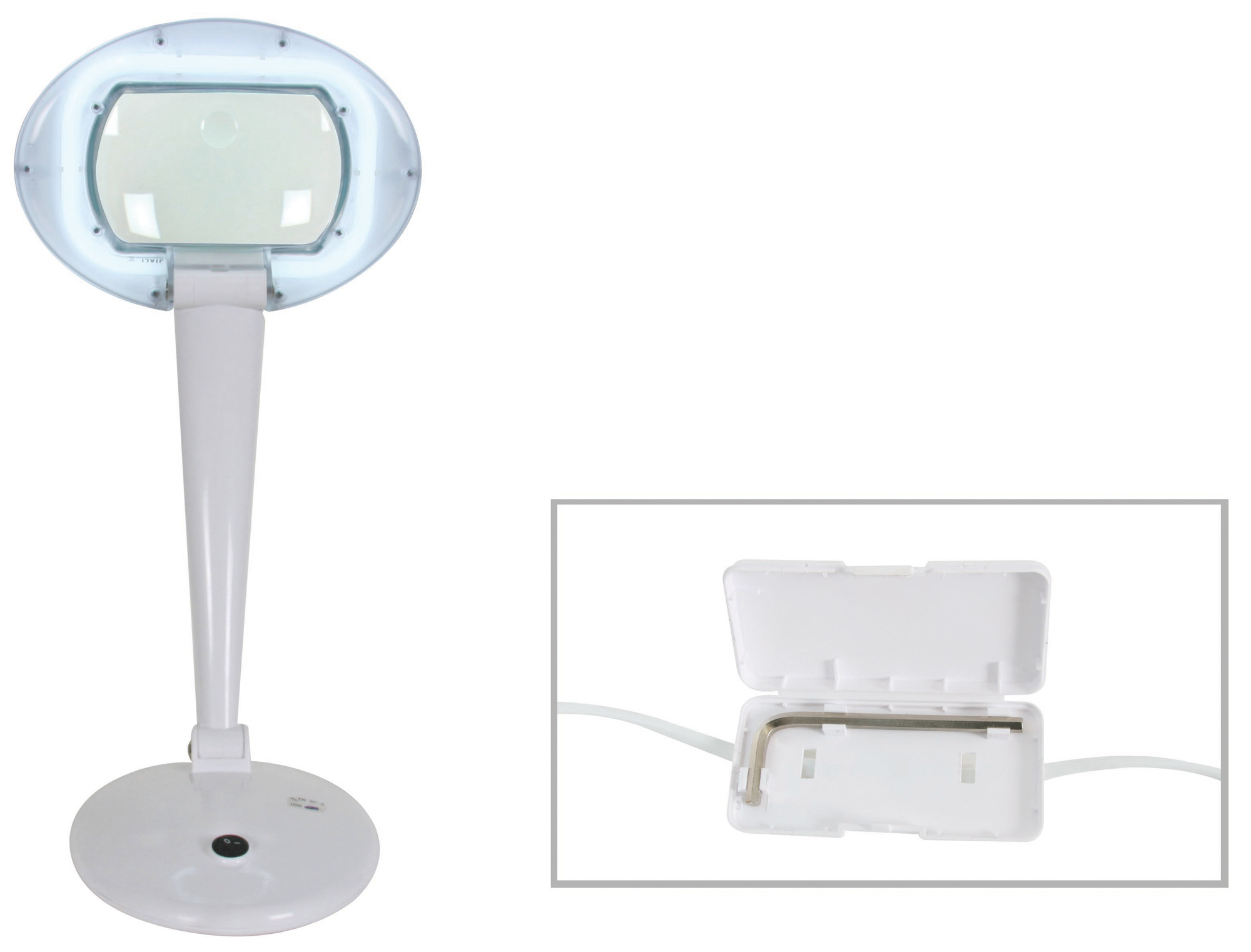 Loeplamp Dioptrie 3 + 12 met fluorescentielamp