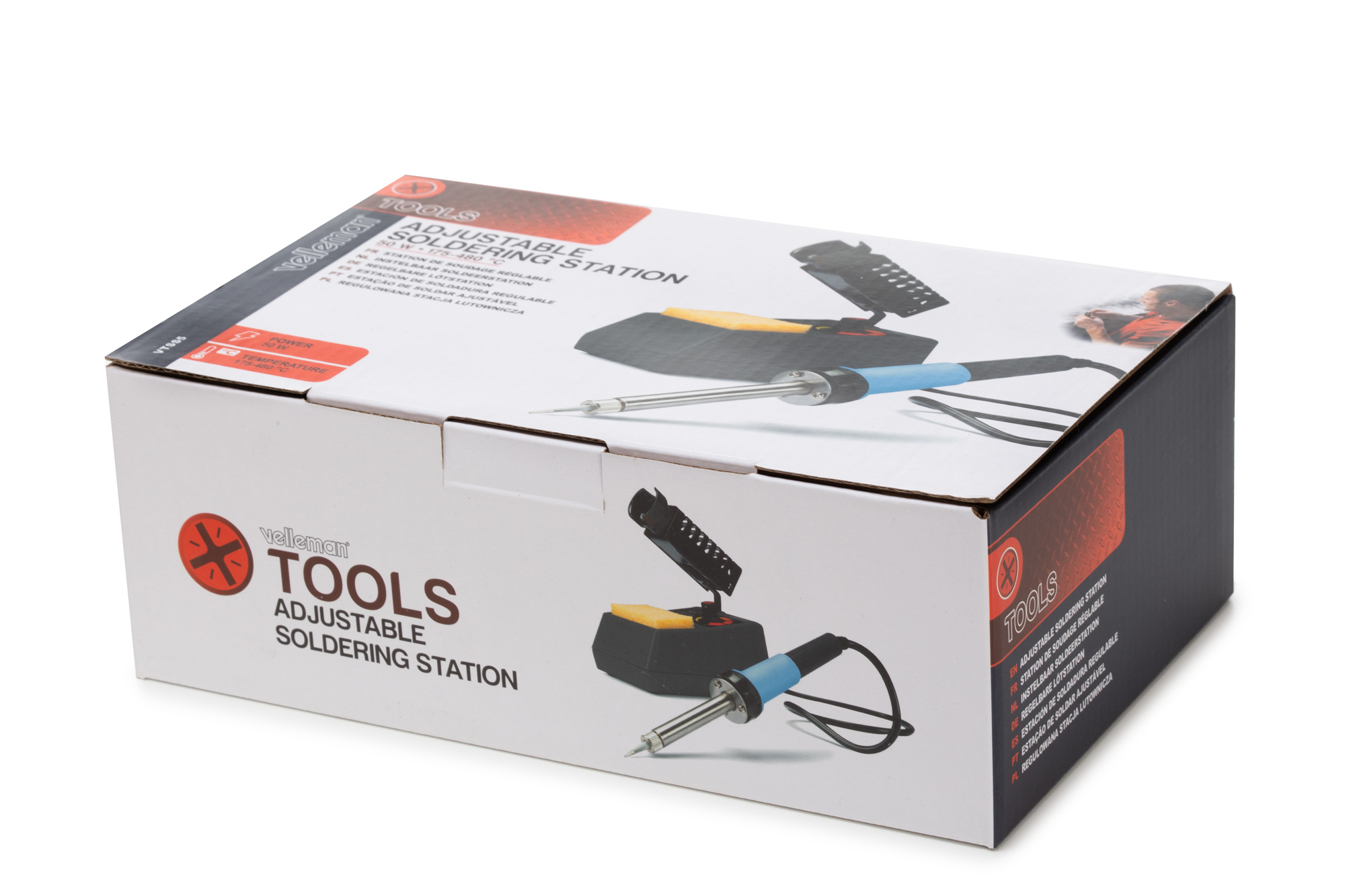 Instelbaar Soldeerstation VTSS7 48 W - 160-480 °C met extra reservepunt