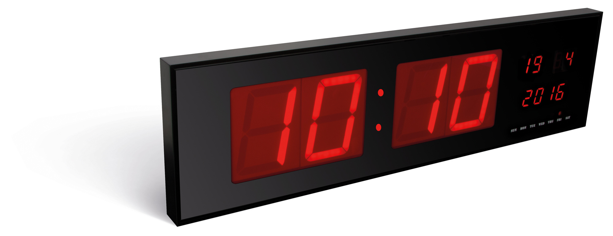 Velleman WC208 LED Wandklok met groot display 24 uursklok