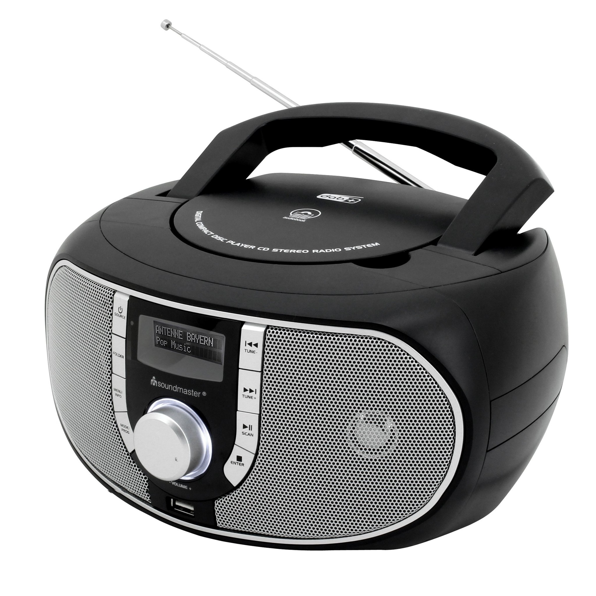 Soundmaster SCD1700SW - Boombox met DAB+/FM-radio, CD/MP3-speler en USB