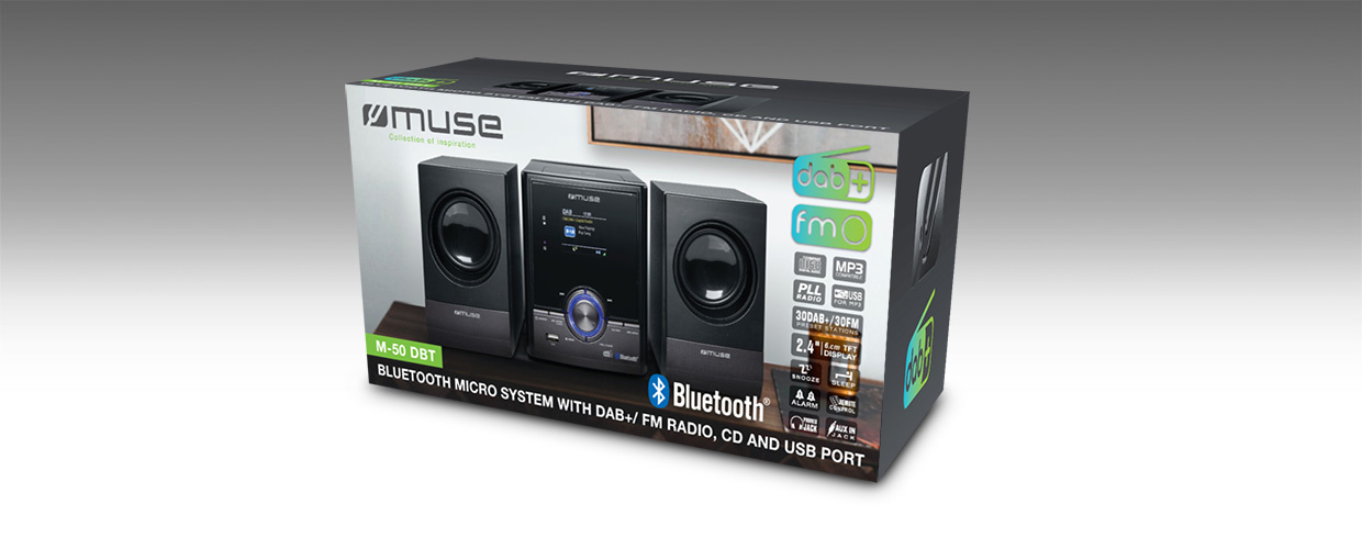 Muse M-50DBT Microset met CD, DAB+, USB en Bluetooth
