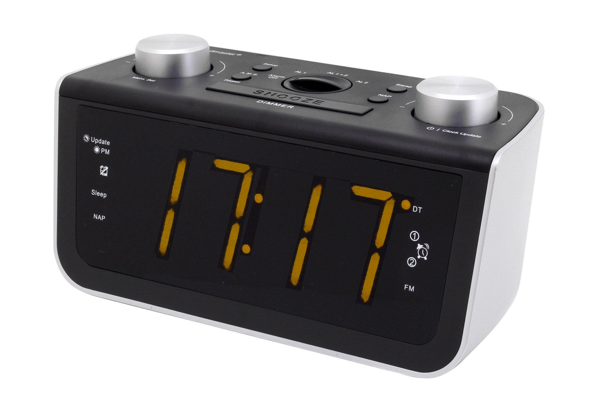 Soundmaster FUR5005 - Radio gestuurde wekkerradio met groot display