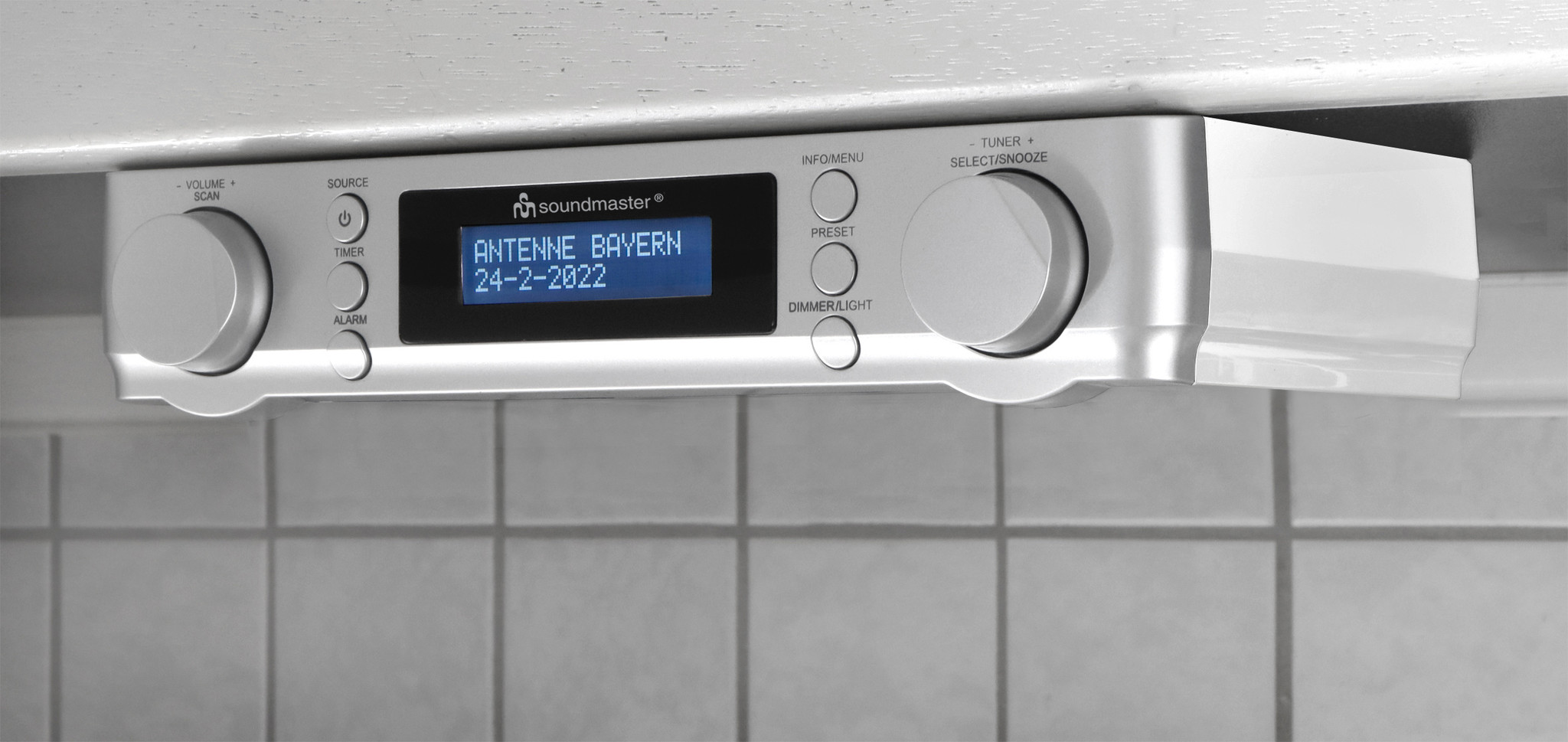 Soundmaster UR2022SI - DAB+ keukenonderbouwradio