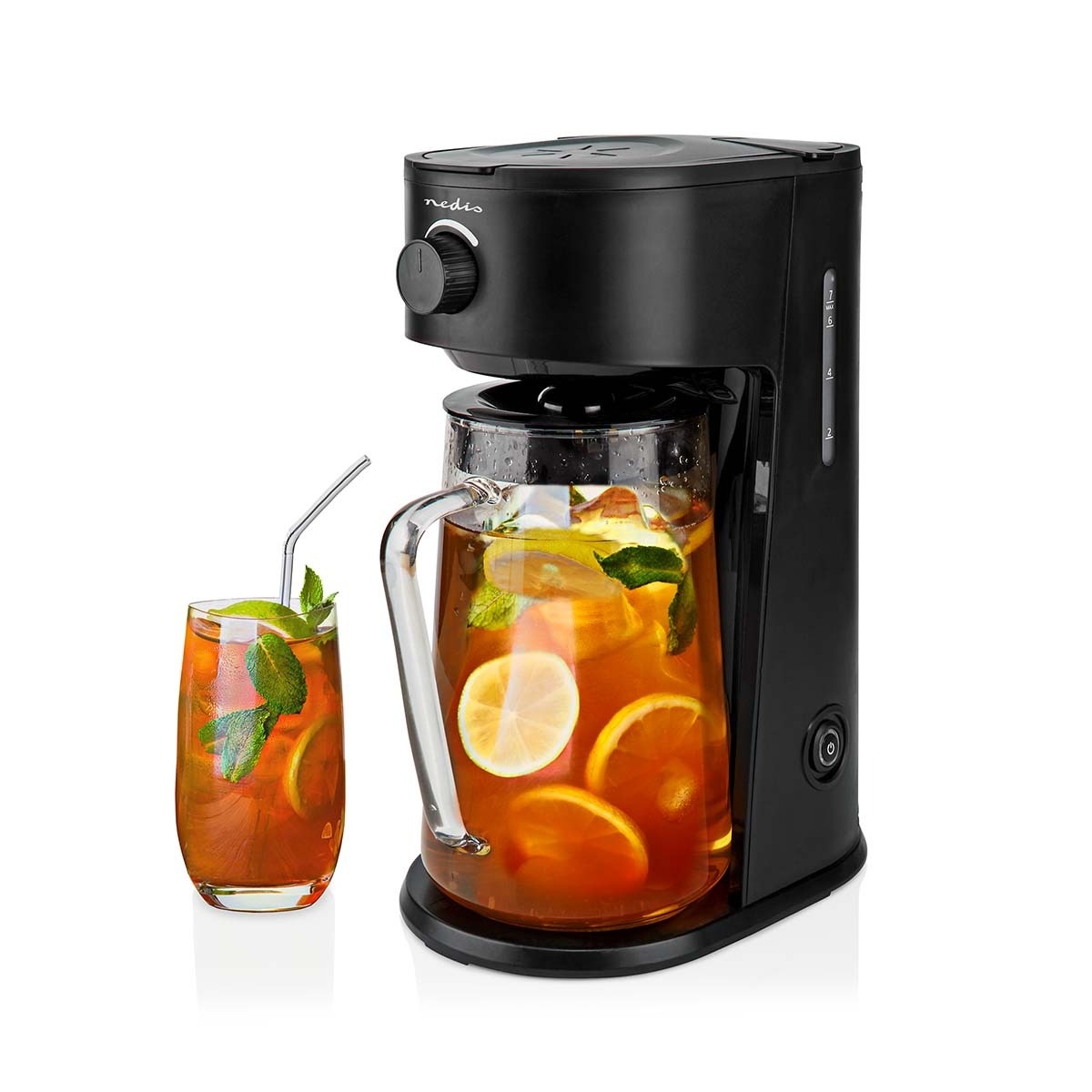 Nedis KAICM200FBK ijskoffie & ijsthee Maker 2,5 Liter