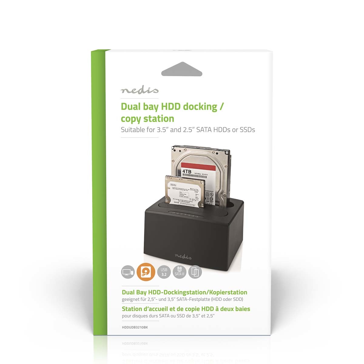 Nedis Docking Station voor Harde Schijf | USB 3.2 Gen1