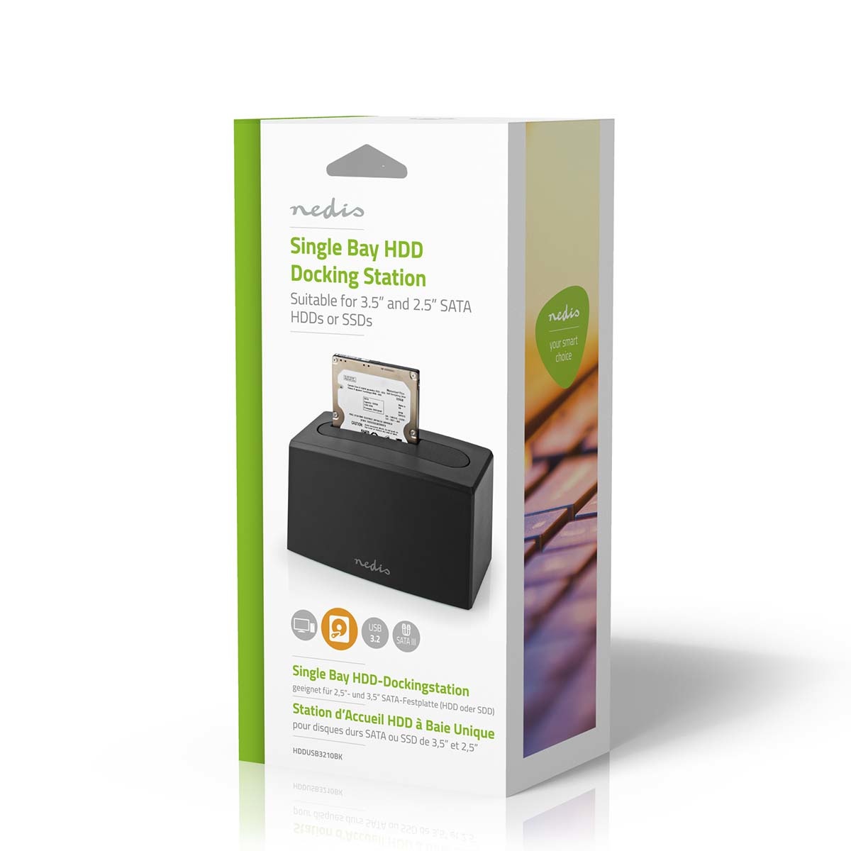Nedis Docking Station voor Harde Schijf | USB 3.2 Gen1 | USB Type-A