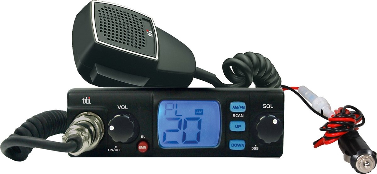 TTI TCB 560evo Multi channel AM/FM - CB radio - 12/24 Volt 27 MC bakje