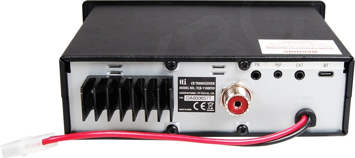TTI TCB1100evo AM/FM CB radio 27 MC bakje Mobiele transceiver