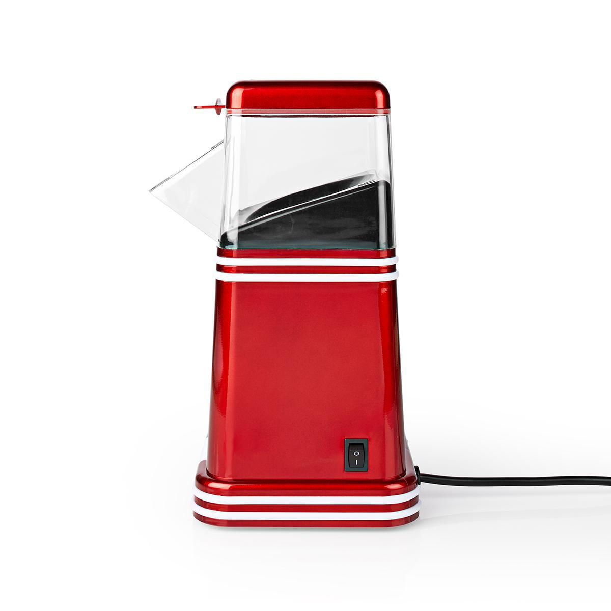 Popcornmachine rood met wit retro model - cadeau set