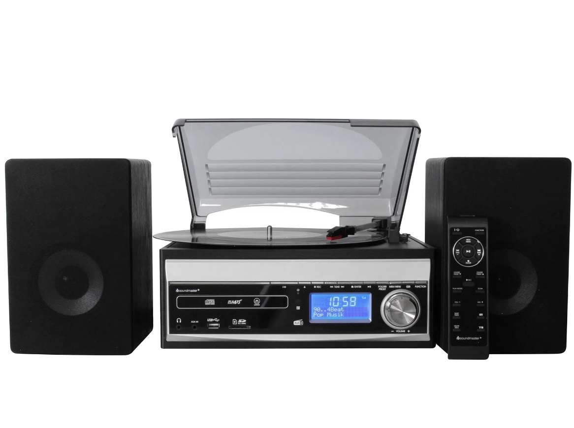 Soundmaster MCD1820SW - Stereo muziek center - DAB+ - platenspeler