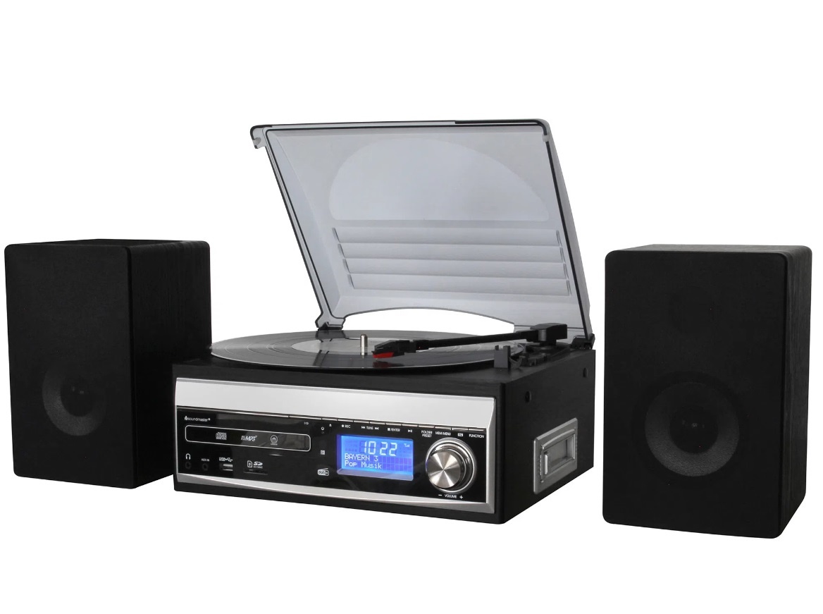 Soundmaster MCD1820SW - Stereo muziek center - DAB+ - platenspeler
