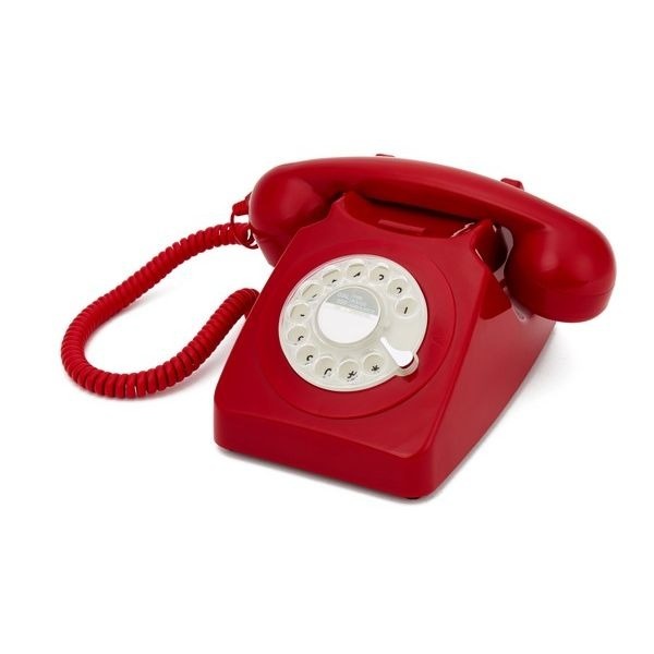 GPO Jaren ‘70 en ‘80 Telefoon Rood met Draaischijf