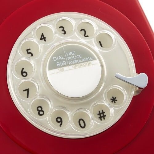 GPO Jaren ‘70 en ‘80 Telefoon Rood met Draaischijf