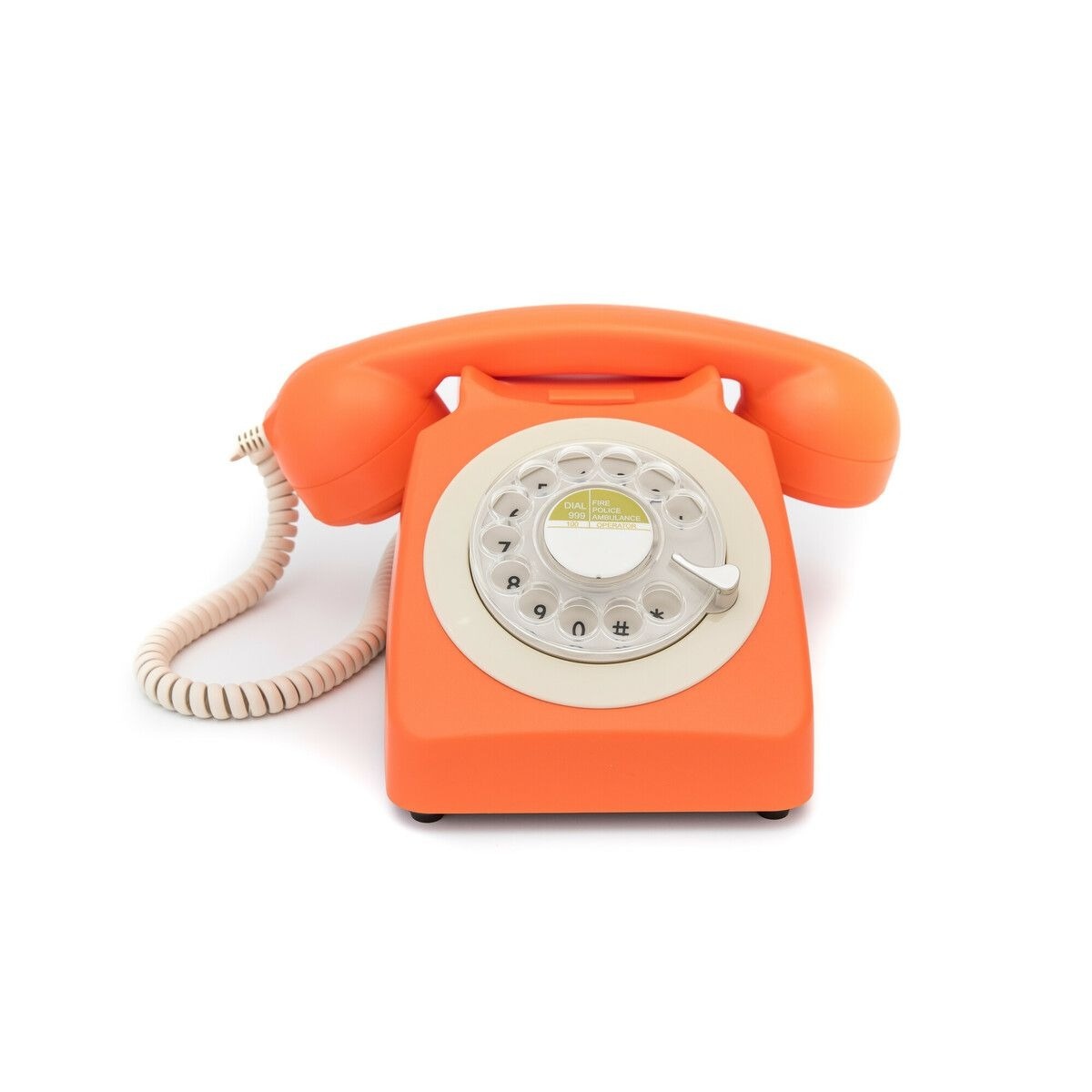 GPO Jaren ‘70 en ‘80 Telefoon Oranje met Draaischijf