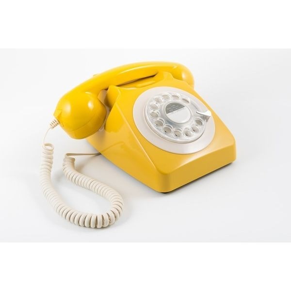 GPO Jaren ‘70 en ‘80 Telefoon Geel met Draaischijf