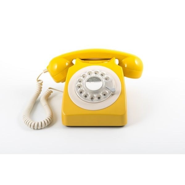 GPO Jaren ‘70 en ‘80 Telefoon Geel met Draaischijf