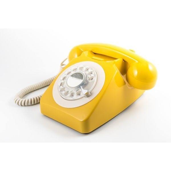 GPO Jaren ‘70 en ‘80 Telefoon Geel met Draaischijf