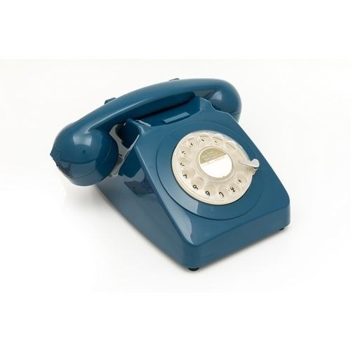 GPO Jaren ‘70 en ‘80 Telefoon Azuurblauw met Draaischijf