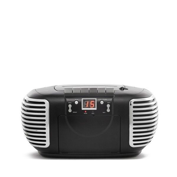 GPO Draagbare 3-in-1 Radio, Casette en CD-Speler Zwart