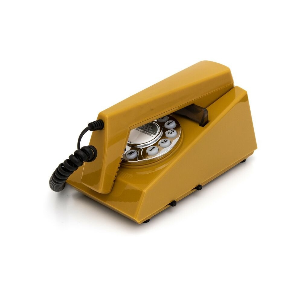 GPO 1960PUSH TRIM Jaren 70' Telefoon Mosterdgeel
