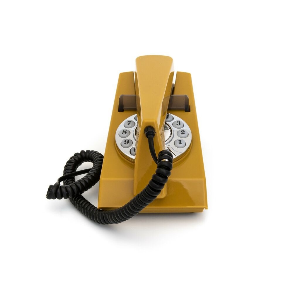 GPO 1960PUSH TRIM Jaren 70' Telefoon Mosterdgeel