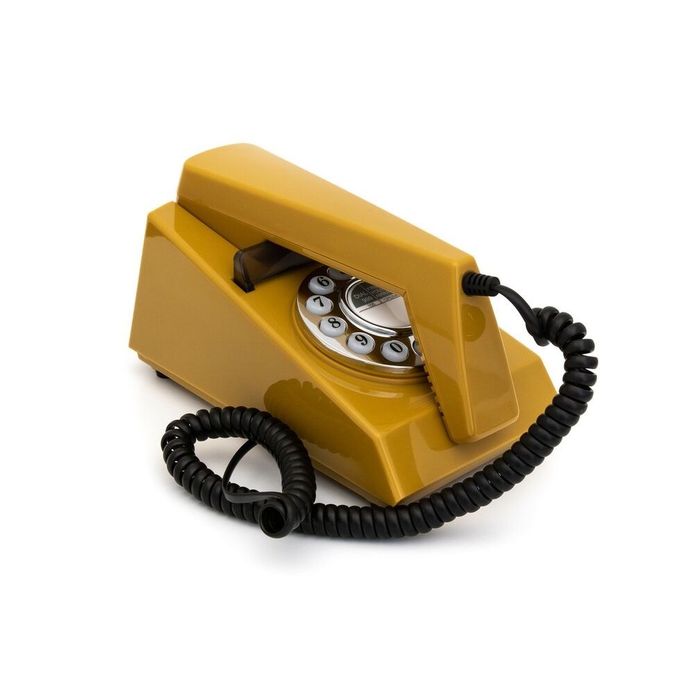 GPO 1960PUSH TRIM Jaren 70' Telefoon Mosterdgeel