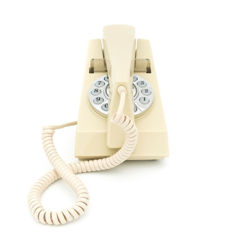 GPO 1960PUSH TRIM Jaren 70' Telefoon Creme