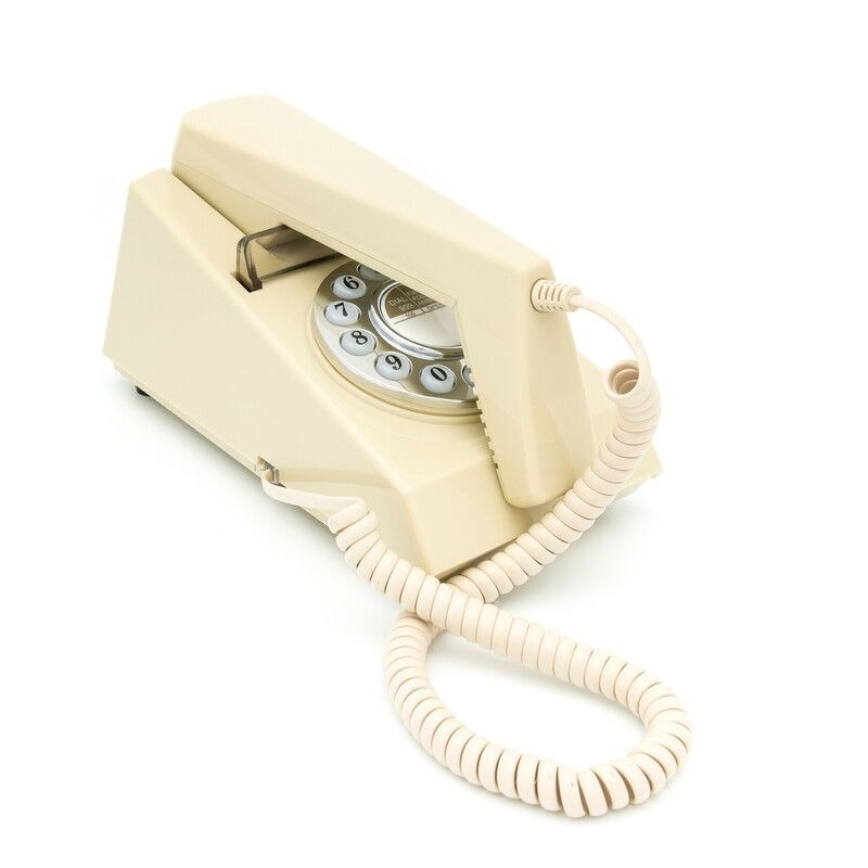 GPO 1960PUSH TRIM Jaren 70' Telefoon Creme