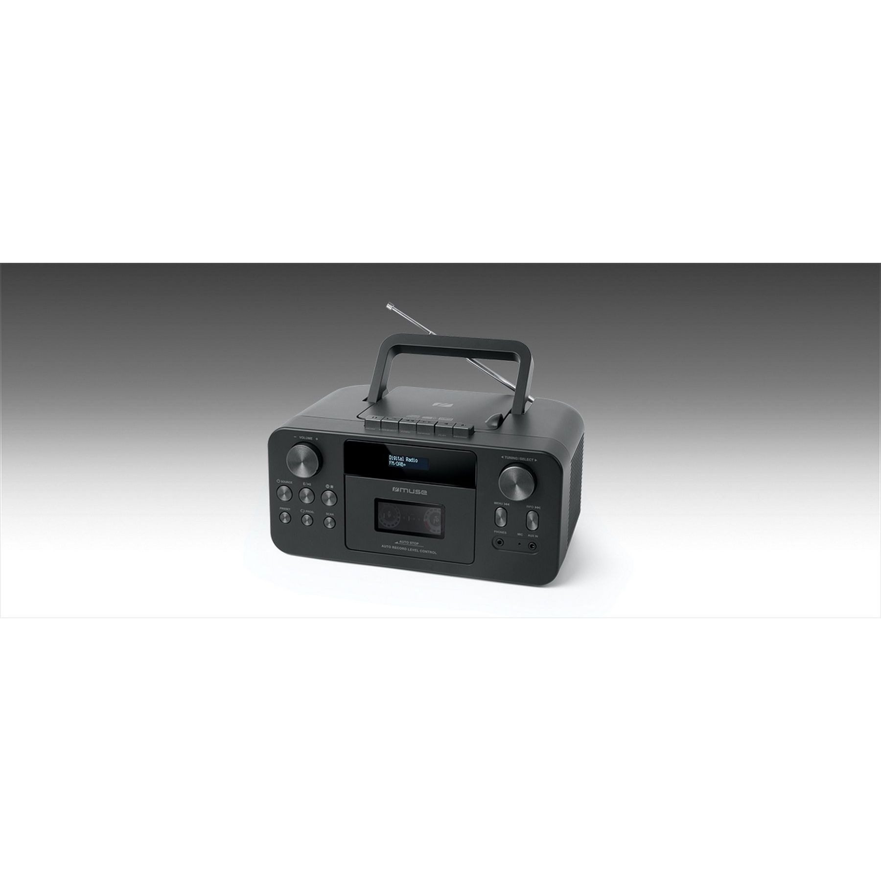Muse M-182DB Draagbare DAB+ Radio, CD en Casettespeler