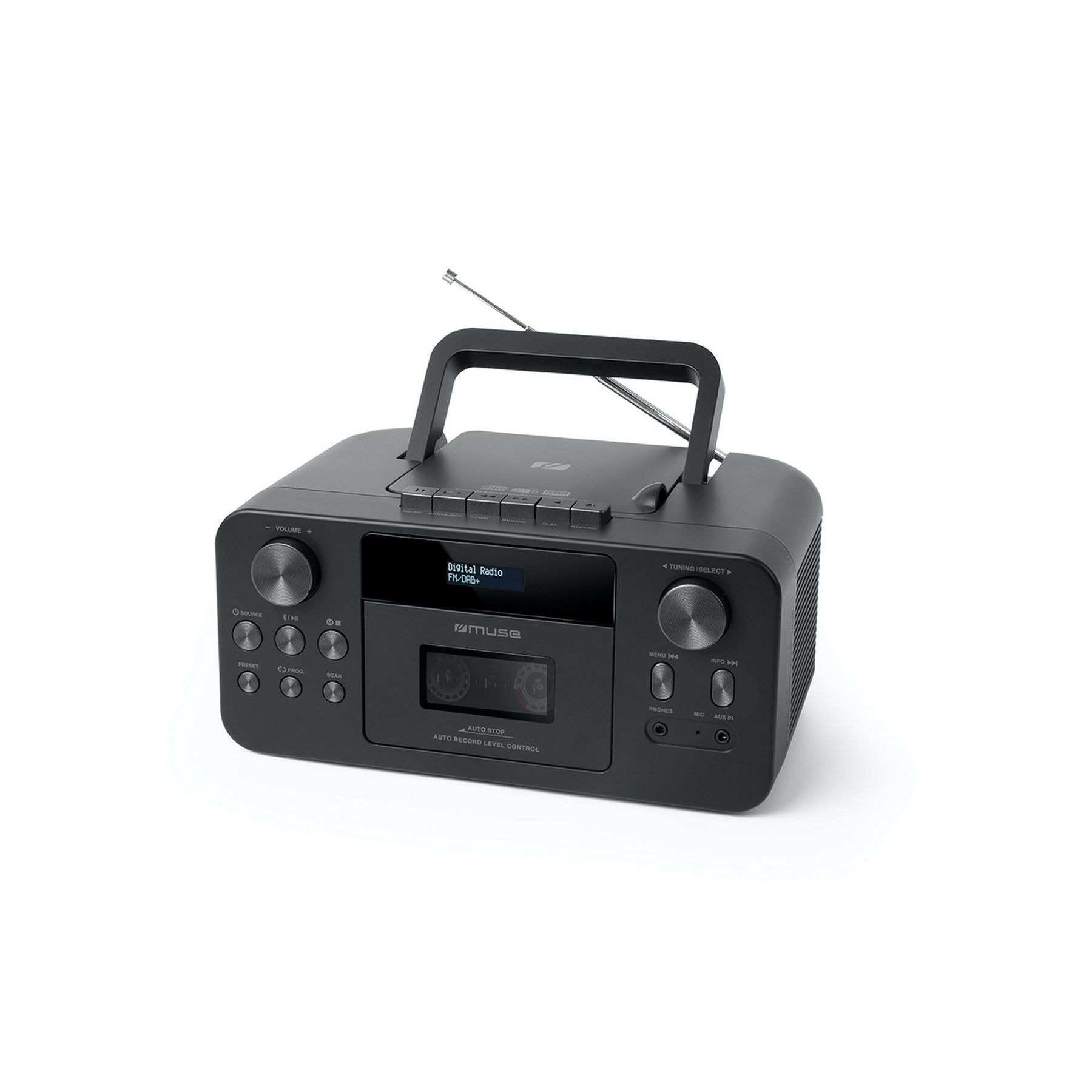 Muse M-182DB Draagbare DAB+ Radio, CD en Casettespeler