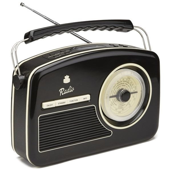 GPO Jaren 50' FM/AM/LW/SW-radio Zwart