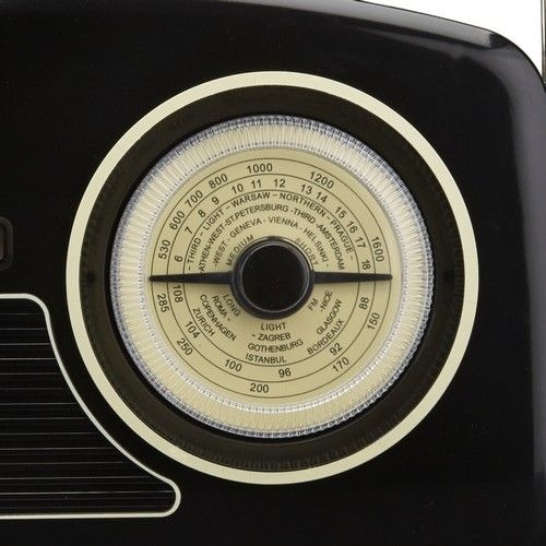 GPO Jaren 50' FM/AM/LW/SW-radio Zwart