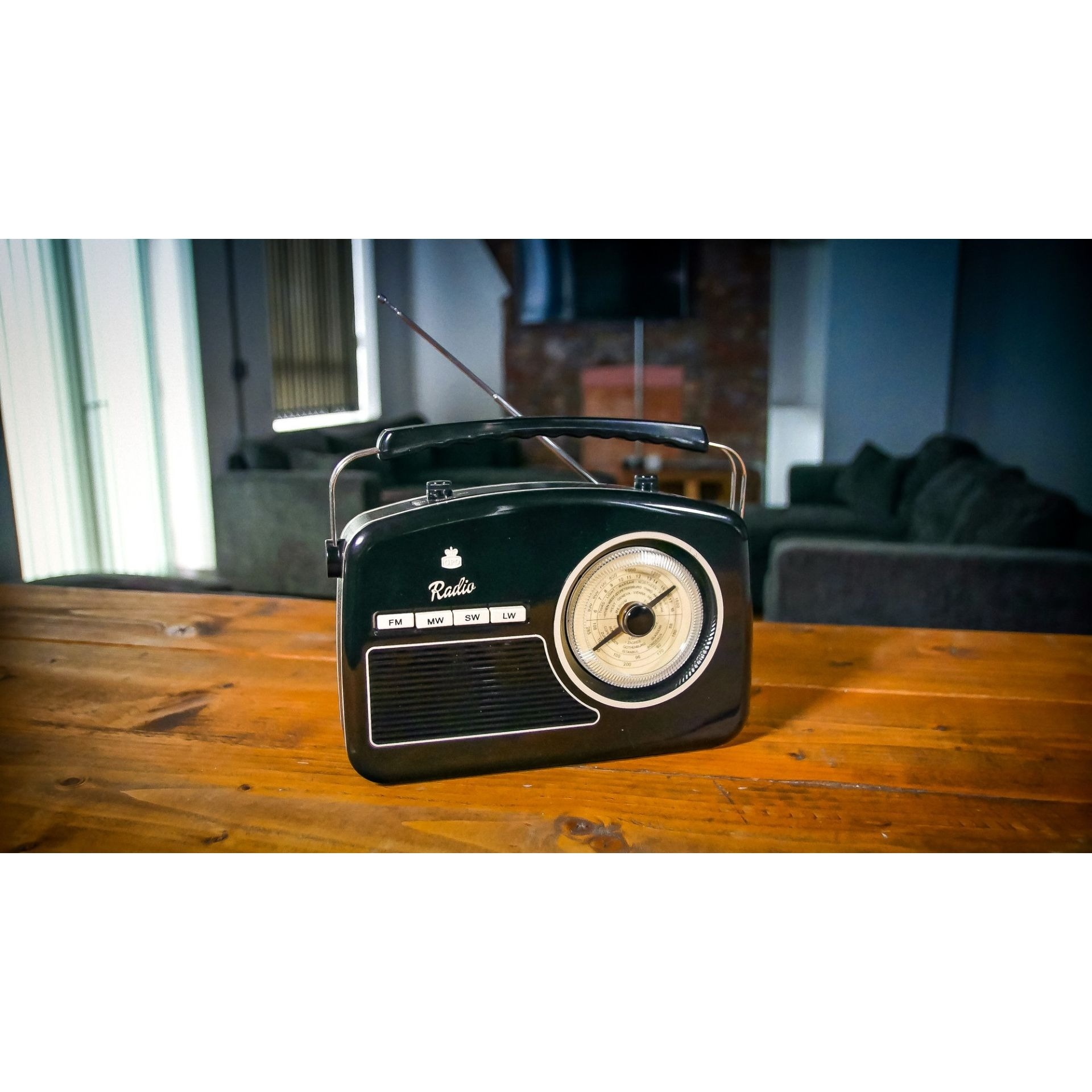 GPO Jaren 50' FM/AM/LW/SW-radio Zwart
