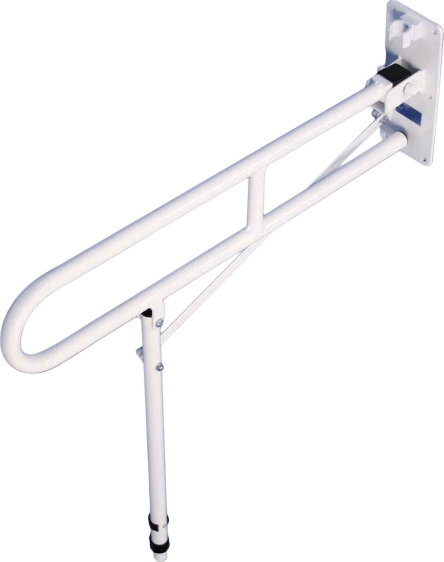 Aidapt VY423 toiletbeugel met poot opklapbaar - wit