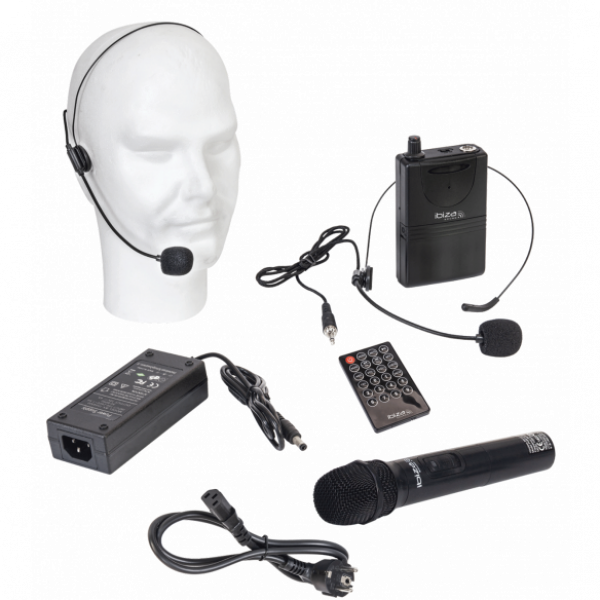 Ibiza PORT15VHF-MKII 800 watt mobiel geluidssysteem 15 inch - VHF