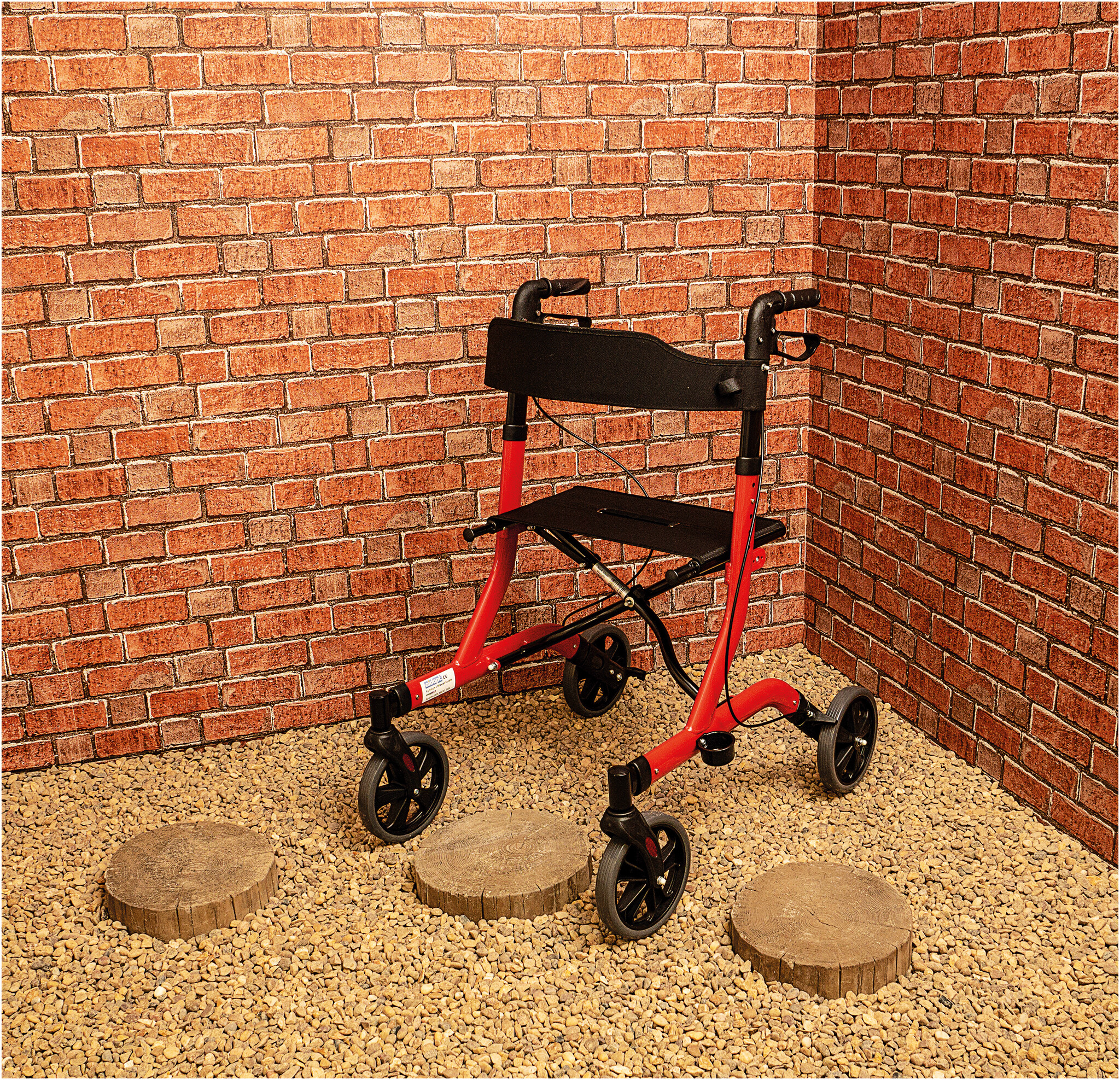 Aidapt rollator lichtgewicht – rood