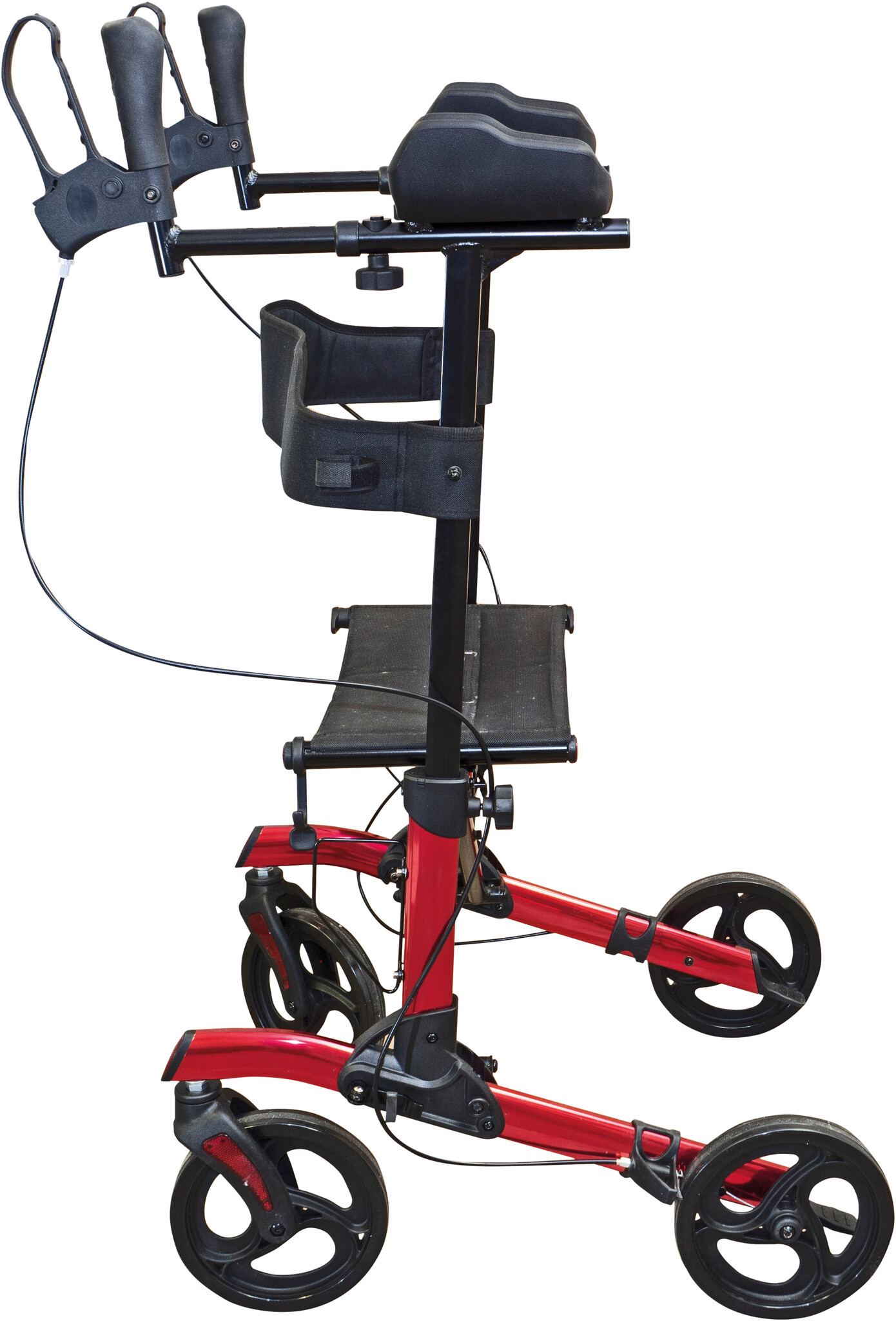 Lichtgewicht Rollator met Onderarmsteun Rood