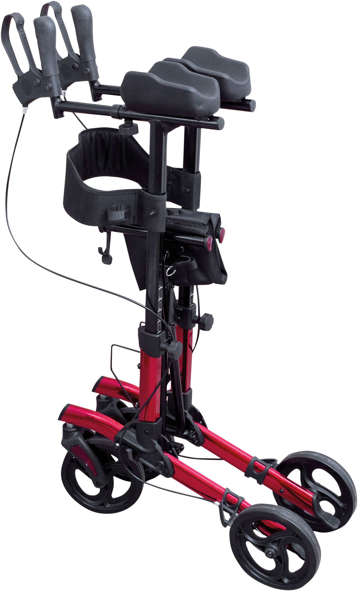 Lichtgewicht Rollator met Onderarmsteun Rood