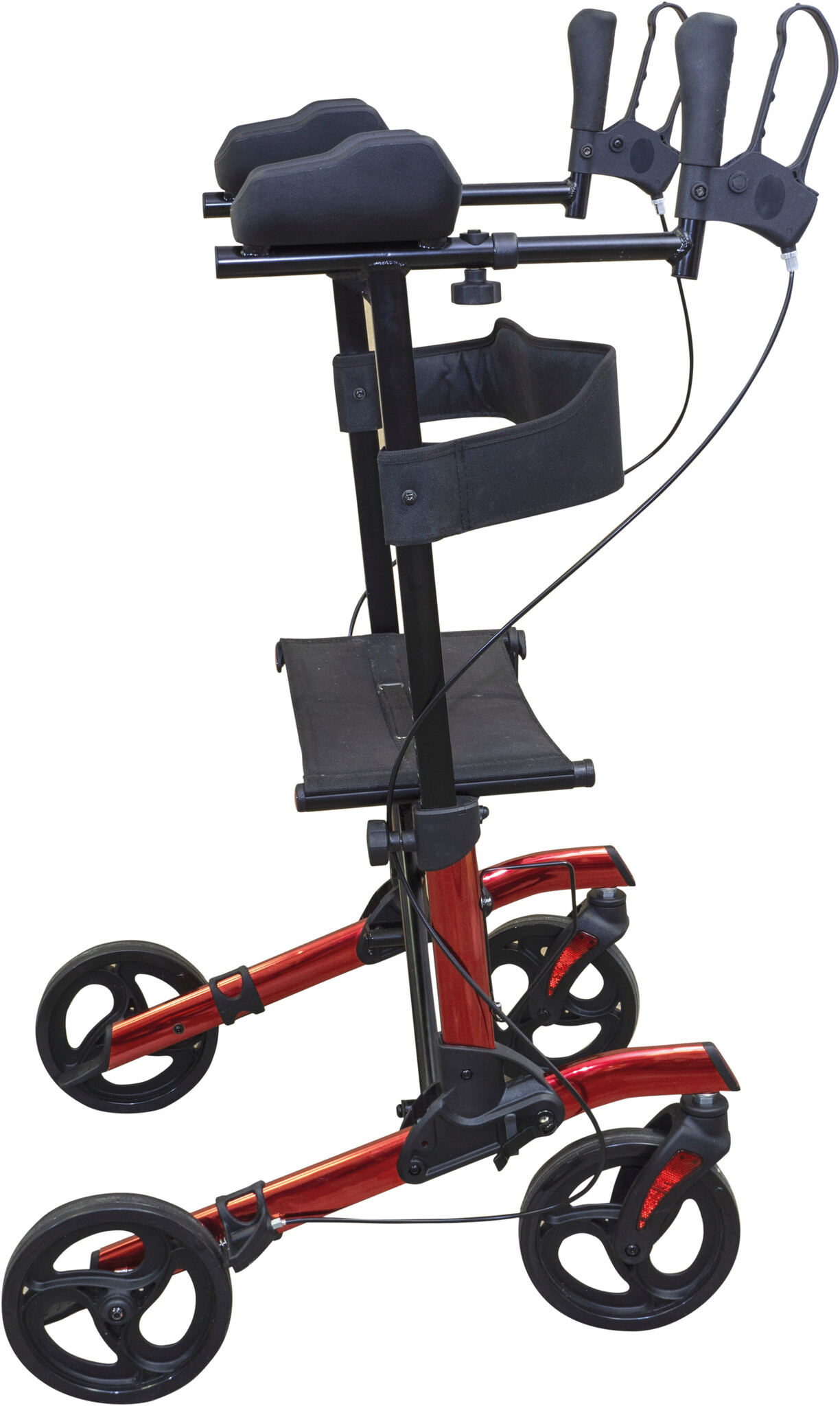 Lichtgewicht Rollator met Onderarmsteun Rood